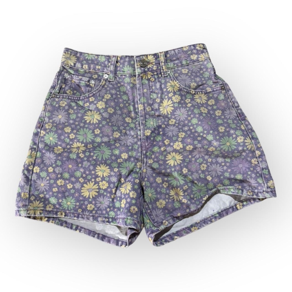 Zara Purple Floral Women's Shorts
